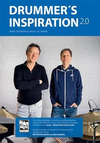 Produktbild: Drummers Inspiration 2.0: Der Lehrbuchklassiker in einer komplett überarbeiteten Version. Mit zahlreichen neuen und innovativen Übungund Workkouts im ... Schlagzeuger*innen. Mit 37 Videobeispielen.