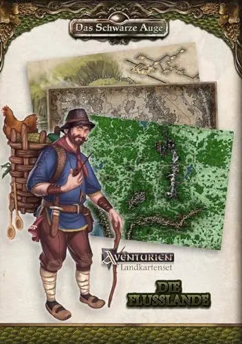 Produktbild: DSA - Landkartenset Die Flusslande (Das Schwarze Auge - Zubehör)