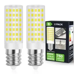 Produktbild: DSLebeen E14 LED Kaltweiß Glühbirne Kühlschranklampe 4.1W Entspricht 55W Glühlampe 760LM Birne Dunstabzugshaube Nicht Dimmbar 230V AC Lampe Ideal für Kühlschrank Nähmaschinelampe und Wandlampen