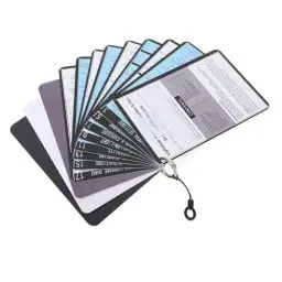 Produktbild: DSLR-Spickzettelkarten für Digitalkameras, 10,2 X 15,2 cm, 18 Seiten, Spickzettel, Spickzettel-Bundle, Kunststoff-Schnellreferenz-Fotokarten für Digitale Spiegelreflexkameras,