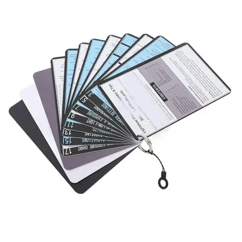 Produktbild: DSLR-Spickzettelkarten für Digitalkameras, 10,2 X 15,2 cm, 18 Seiten, Spickzettel, Spickzettel-Bundle, Kunststoff-Schnellreferenz-Fotokarten für Digitale Spiegelreflexkameras,