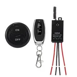 Produktbild: dstfuy 12v funkschalter, kabelloser Lichtschalter DC 5V/12V/24V/48/10A Mini Relais Wireless Lichtschalter Fernbedienung 328FT Langstrecken,für Deckenleuchten,Lampen