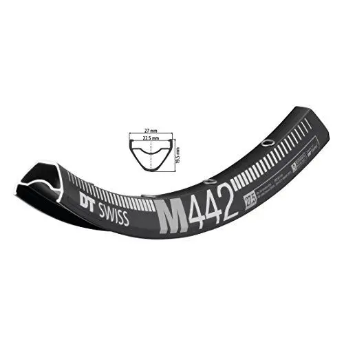 Produktbild: DT Swiss 2040012600 Felge, schwarz, 6.5 mm