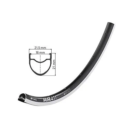 Produktbild: DT Swiss Unisex – Erwachsene Felge RR 411, Schwarz, One Size