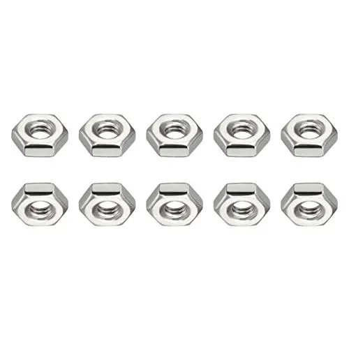 Produktbild: DTGN #10-32(UNF) Sechskantmuttern - 50Pack - Gut für Zuhause Garage Reparatur - 304 Edelstahl Stahl Sechskant Muttern - Silber