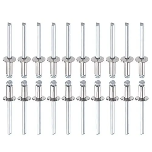 Produktbild: DTGN 5mm x 10mm (DxL) Blindnieten - 100Pack - Gut für Maschine Verbindung - 304 Edelstahl Kuppel Offenes Ende Niet
