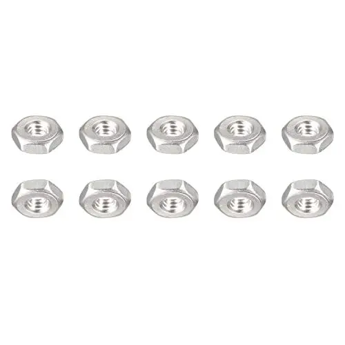 Produktbild: DTGN #6-32(UNC) Sechskant Muttern - 10Pack - Gut für Haus Garage Reparatur - 304 Edelstahl Sechseckig Muttern - Silber Ton
