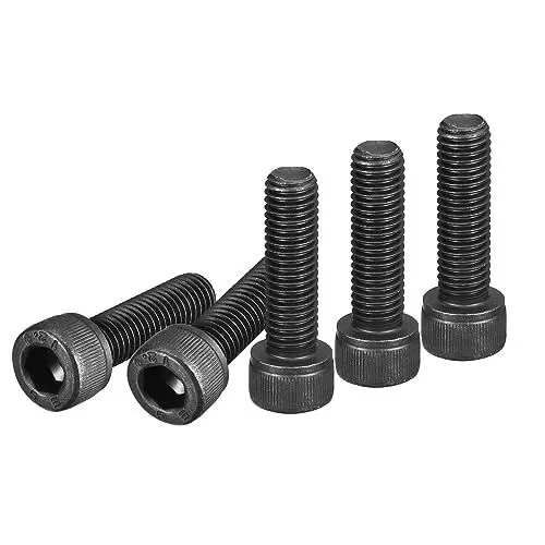 Produktbild: DTGN M10x35mm Sechskantschrauben mit Innensechskant, 10 Stück, Legierter Stahl der Güteklasse 12.9, Metrisches Gewinde, Schwarze Oxidbeschichtung, Vollgewinde