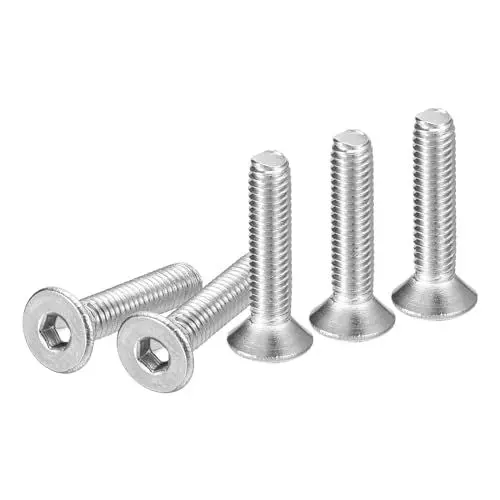 Produktbild: DTGN M3-0,5 x 14mm Sechskantschrauben mit Zylinderkopf, 50er Packung aus 304 Edelstahl, Vollgewinde, Senkkopfschrauben