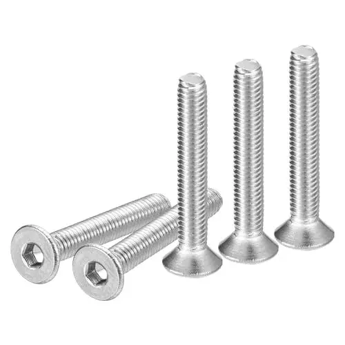 Produktbild: DTGN M3-0.5 x 20mm Sechskantschrauben mit Zylinderkopf, 100er Packung aus 304 Edelstahl, Vollgewinde, Senkkopfschrauben