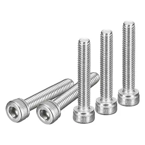 Produktbild: DTGN M3x16mm Sechskantschrauben mit Innensechskant, 50 Stück, 304 Edelstahl 18-8, metrische Maschinenschraube, Sechskantantrieb, glänzende Oberfläche