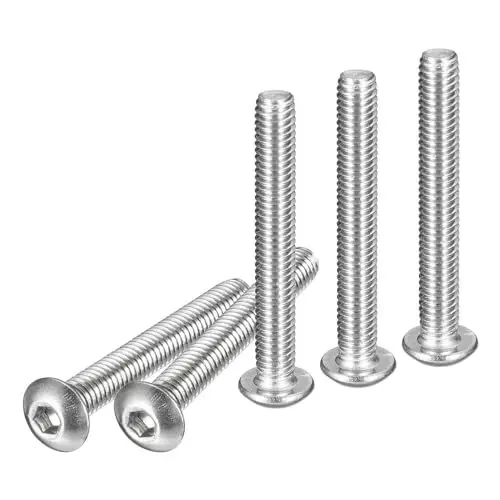 Produktbild: DTGN M4-0.7x30mm Innensechskantschrauben mit Linsenkopf - 25er Pack - Geeignet für Maschinen - 304 Edelstahl 18/8 - Vollgewinde Befestigungselemente