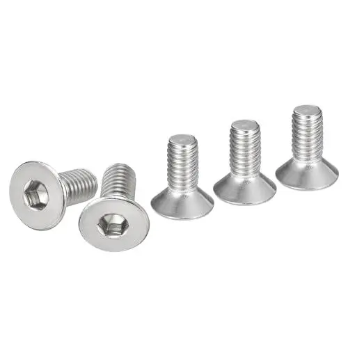 Produktbild: DTGN M6-1 x 14mm Sechskantschrauben mit Zylinderkopf, 25er Packung aus 304 Edelstahl, Vollgewinde, Senkkopfschrauben
