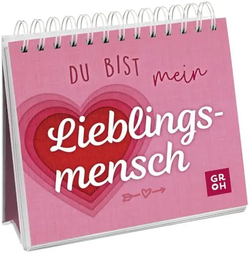 Produktbild: Du bist mein Lieblingsmensch: Dekorativer Aufsteller mit liebevollen und motivierenden Komplimenten und Sprüchen | Ein liebevolles Geschenk zum Geburtstag, Valentinstag oder einfach so