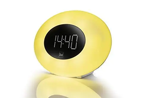 Produktbild: Dual WL 2 - Radiowecker mit Lichtfunktion, Sonnenaufgang-Simulation und Wake-Up-Light, weiß, 76975