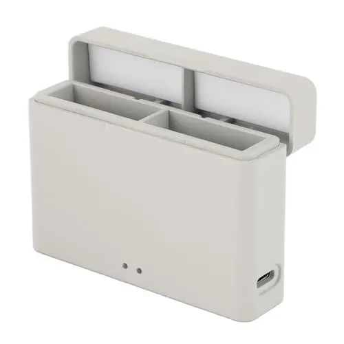 Produktbild: Dual-Akku-Ladegerät für 4, für Action 3 Action-Kameras, Ladekoffer-Set mit LED-Anzeigeleuchte, Typ-C-Kabel, für Action 3 Action-Kameras