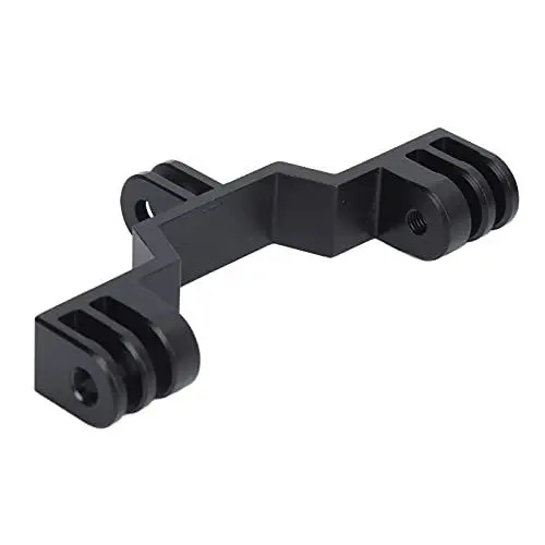 Produktbild: Dual-Head-Halterung für GoPro, Aluminiumlegierung, doppelköpfiges Design, leichte Bewegungskamera, Dual-Mount-Adapter, Einstellbarer Aufnahmewinkel für GoPro
