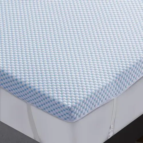 Produktbild: DUANDUAN Gel Topper 180x200cm, 7.5cm Gelschaum Memory Foam Matratzen Topper für Druckentlastung, Premium Soft Cooling Sleep, rutschfestes Design mit Abnehmbarer und waschbarer Abdeckung