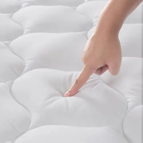 Produktbild: DUANDUAN Matratzen Topper 140x200cm,weicher Topper, Matratzenauflage mit tiefen Taschen,Maschinenwaschbarer Matratzenschoner,Weiß