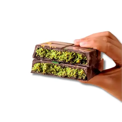 Produktbild: Dubai Schokolade 180g TikTok Style | Original Knusprige Pistazien Kadayif Füllung | Edel Vollmilchschokolade | Pistaziencreme