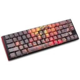 Produktbild: Ducky x Doom One 3 Limited Edition Mechanische Gaming-Tastatur, Offiziell Lizenziertes Bethesda-Design, 5-Seiten-Dye-Sub-Druck, Quack Mechanics, Cherry MX Silent Red Switches, SF (65%) Formfaktor