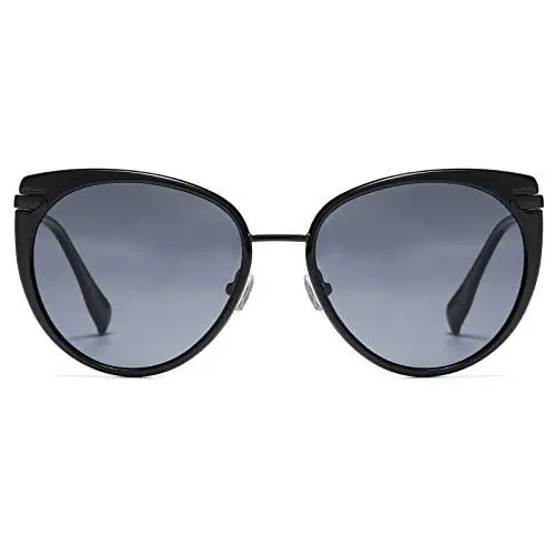 Produktbild: DUCO Diamant Trim Stil Sonnenbrille für Frauen polarisierten UV-Schutz Retro Designer Sonnenbrille DC1222 (Schwarz Blau)