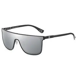 Produktbild: DUCO Herren Sonnenbrille Polarisierte Quadrat Sonnenbrille für Herren Carbon Fiber Tempel Sonnenbrille für Fahren Angeln Golf DC8209 (Schwarz Rahmen Silber Linse)