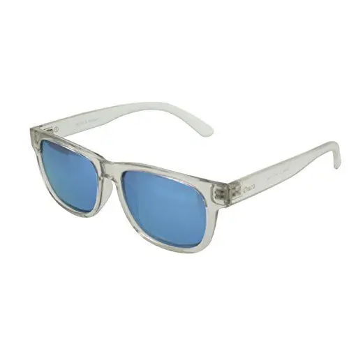 Produktbild: DUCO Klassiker Retro Eckige Sonnenbrille polarisierte TR90 Rahmen UV400 Schutz 2142 (Klar/Blau)