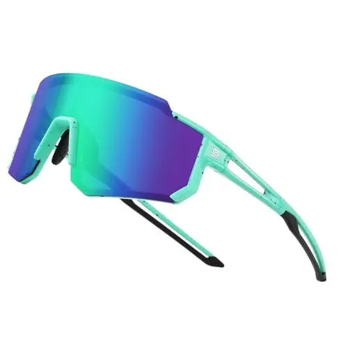 Produktbild: DUCO Polarisierte c Jugend sport Radfahren Schatten Leichter Rahmen UV400 Kind Jungen Mädchen Baseball Sonnenbrille DK310 (Blau Schwarz Dot Rahmen Schwarz Temple Revo Blau Linse)