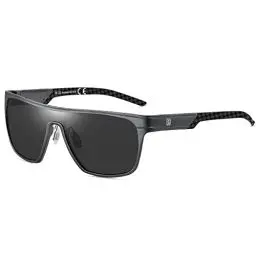 Produktbild: DUCO Quadratische Polarisierte Sonnenbrille für Herren Sport Fahren Angeln Sonnenbrille Flat Top Shield Shades UV 400 Schutz DC8230 (Grau Rahmen Schwarz Tempel Grau Linse)
