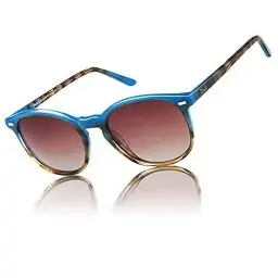 Produktbild: DUCO Retro Polarisierte Damen Sonnenbrille Vintage UV400 Schutz Sonnenbrillen Leichtgewicht Acetat Rahmen 1230 (Hellblau)