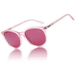Produktbild: DUCO Retro Polarisierte Damen Sonnenbrille Vintage UV400 Schutz Sonnenbrillen Leichtgewicht Acetat Rahmen 1230 (Rosa Rahmen Lila Linse)