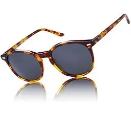 Produktbild: DUCO Retro Polarisierte Damen Sonnenbrille Vintage UV400 Schutz Sonnenbrillen Leichtgewicht Acetat Rahmen 1230 (Tortoise)