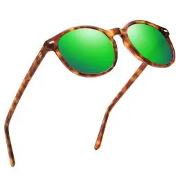 Produktbild: DUCO Retro Polarisierte Damen Sonnenbrille Vintage UV400 Schutz Sonnenbrillen Leichtgewicht Acetat Rahmen 1230 (Tortoise Rahmen DunkelGrün Linse)