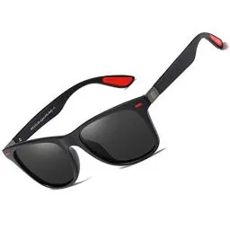 Produktbild: DUCO Retro Sonnenbrille für Herren und Damen zum Fahren Radfahren Angeln Golf 2146 (Schwarz Grau)