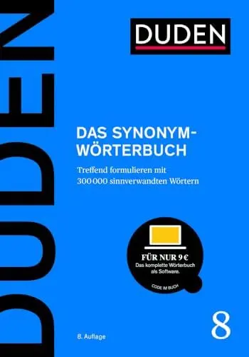 Produktbild: Duden – Das Synonymwörterbuch: Treffend formulieren mit 300000 sinnverwandten Wörtern (Duden - Deutsche Sprache in 12 Bänden)