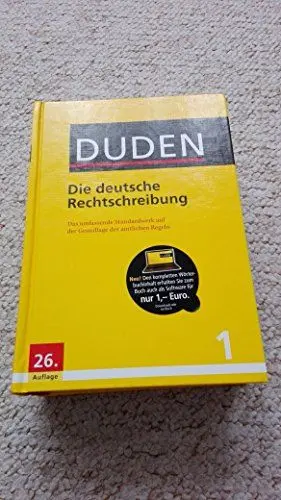 Produktbild: Duden - Die deutsche Rechtschreibung: Das umfassende Standardwerk auf der Grundlage der aktuellen amtlichen Regeln (Duden - Deutsche Sprache in 12 Bänden)