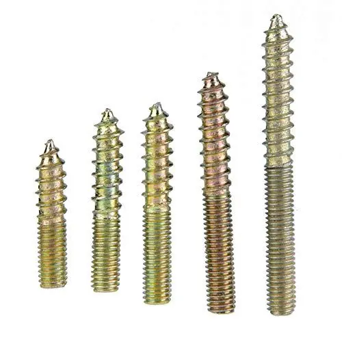 Produktbild: Dübelschrauben, 80 Stück, M5 Dübelschraube, Holzbearbeitung, Möbelverbinder, Doppelendschraube, Stockschraube
