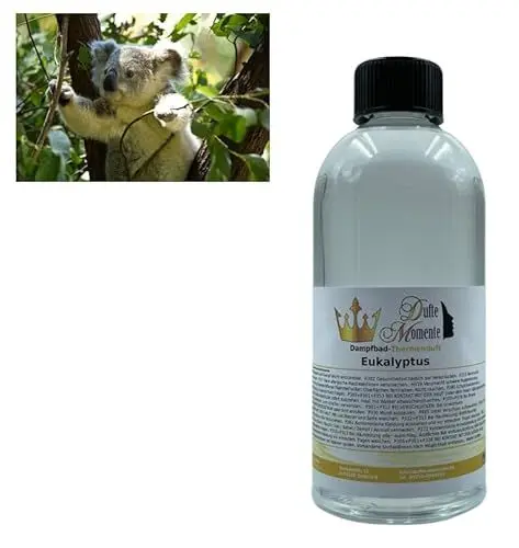 Produktbild: Dufte Momente Dampfbad Duft Eukalyptus - 500ml - Konzentrat für Dampfbad, Dampfdusche, Verdampferanlage in Premiumqualität - auch für Profi Anwender