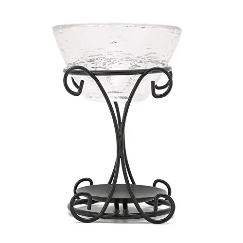 Produktbild: Duftlampe, Aromalampe, Aromabrenner mit Geometrisches Eisengestell, Kerze Aroma Burner für Ätherische Öle Oder Als Teelicht Kerzenhalter, Öl Ätherisches Eisen Rack Behälter Crafts