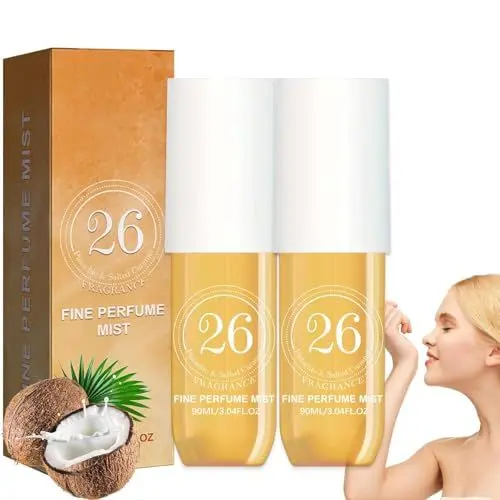Produktbild: Duftspray Body Splash für Frauen,Haar und Körperduftnebel, Obst Parfüm, Feuchtigkeitsspendende Befeuchtet die Haut (2Pcs*90ml)