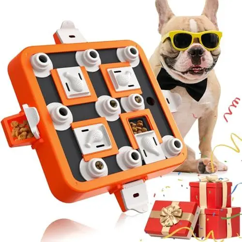 Produktbild: Dufuso Hundespielzeug Intelligenz, Intelligenzspielzeug Hund, Langsam Feeder Intelligenzspielzeug für Hunde Kleine/mittlere/große Hunde - Stufe 3 (schwierig)