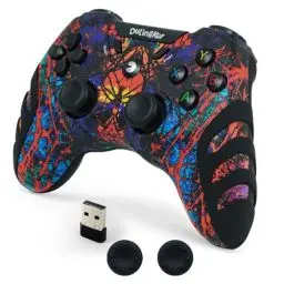 Produktbild: DuLingKer PC Controller Wireless, PS3 Controller PC Gamepad mit Hall Effect Joystick und Dual Vibration, 2,4G Wireless Gaming Controller für Windows 11 10 8 7, PS3, Android TV, Steam, Raspberry Pi
