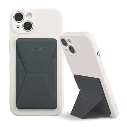 Produktbild: dumfume Handyständer Vertikaler und Horizontaler für den Schreibtisch Verstellbarer Handyhalter-Standfuß Magnetische Autohalterung Kompatibel mit iPhone 15/14/13/12, Alle Smartphones Schwarz