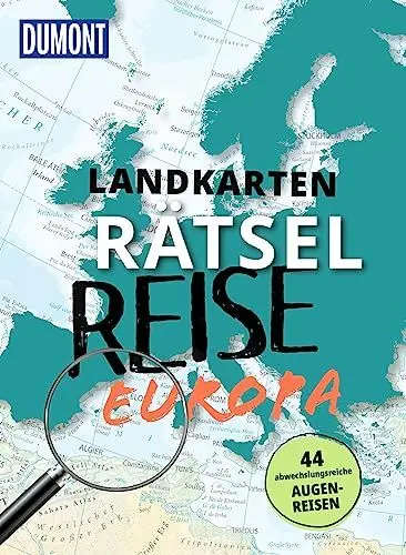 Produktbild: DUMONT Bildband Landkarten-Rätselreise Europa: 44 abwechslungsreiche Augenreisen