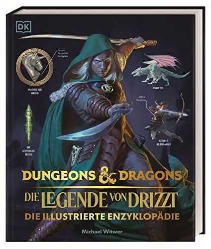 Produktbild: Dungeons & Dragons Die Legende von Drizzt Die illustrierte Enzyklopädie: Der erste offizielle Bildband zu den Welten der Vergessenen Reiche