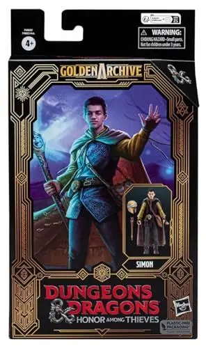 Produktbild: Dungeons & Dragons Ehre unter Dieben Golden Archive Simon, 15 cm große Action-Figur zum Sammeln, inspiriert vom D&D Film