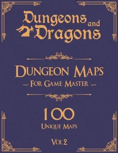 Produktbild: Dungeons and Dragons Dungeon Maps for Game Masters Vol 2: 100 Unique Maps and Background Stories for TTRPG's