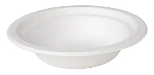 Produktbild: Duni 186979 - Bio Bagasse Teller tief, Durchmesser ca. 18 cm, 10 Stück, ecoecho, Partygeschirr, Einwegteller