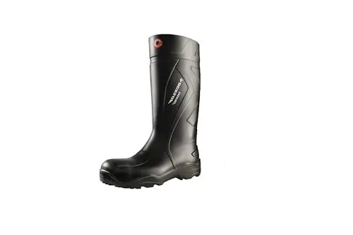 Produktbild: Dunlop Protective Footwear, C762041, Purofort+ Full Safety, Schwarz/Rot, Größe 43 EU